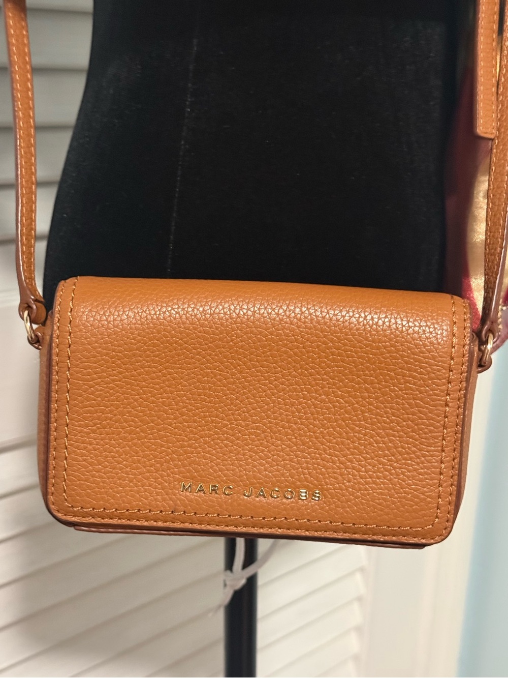 Marc Jacobs Cognac Leather Small Crossbody Bag! NWOT will come with COA!